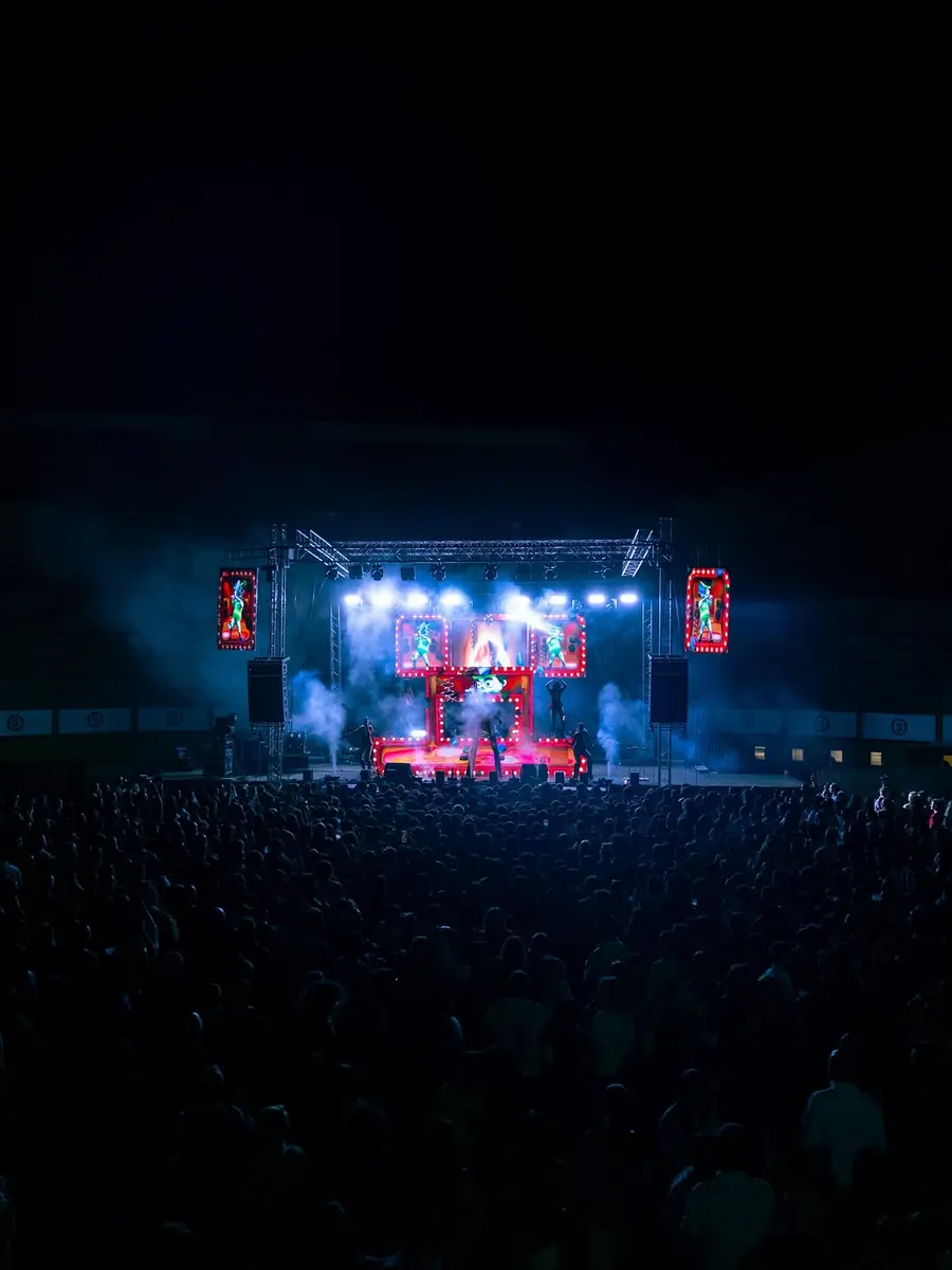 Escenario completo en la plaza de toros de Bolaños de Calatrava